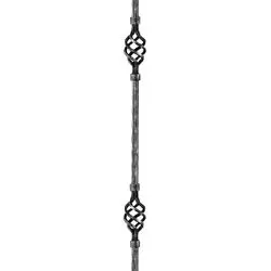 Element fier forjat balustru 2 sfere 12586 Ferrobrand