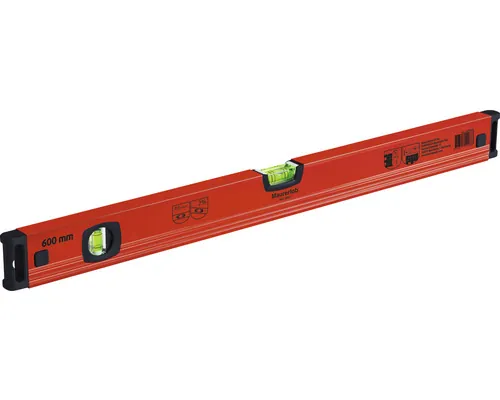 Nivelă din aluminiu Maurerlob 60 cm, 2 bule de aer buc