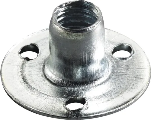 Piuliță rotundă cu flanșă de fixare Hettich M8 x Ø25mm, oțel zincat, pachet 50 bucăți pac