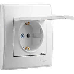 Priza schuko baghelita cu capac lesya 705-0202-123b
