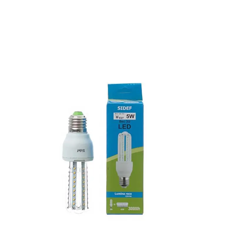 Bec LED 3u, e27, 5w, lc