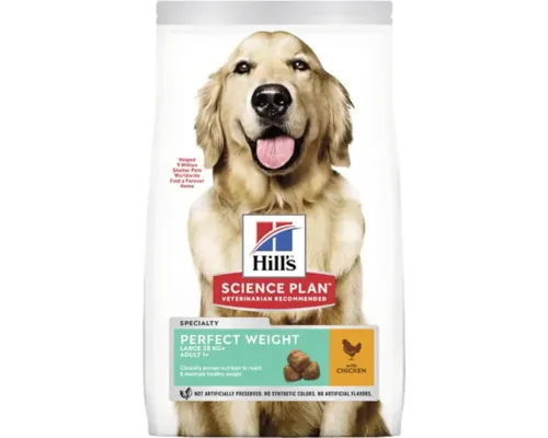 Hrană uscată pentru câini Hill's SP Canine Adult Perfect Weight Talie Mare cu pui 12 kg buc