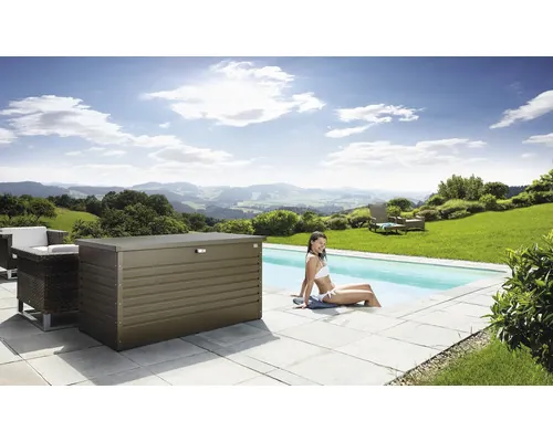Ladă depozitare grădină Biohort 160 metal 160x79x83 cm 830 l bronz buc
