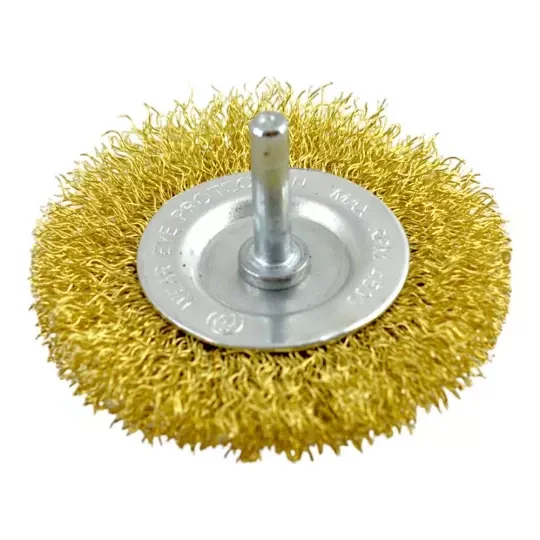 Perie sarma, circulara plata, 70 mm, pentru bormasina, Evotools