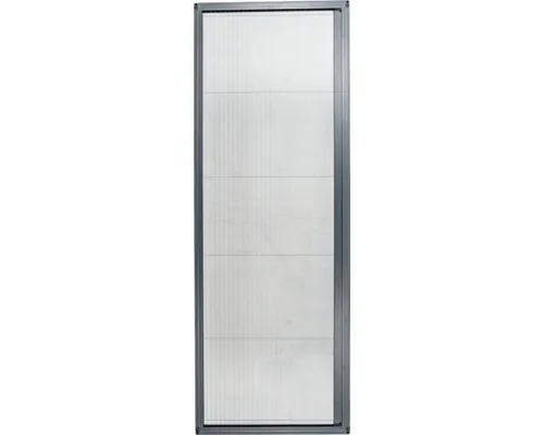 Plasă țânțari plisse pentru ușă, ramă gri, 202x84 cm buc