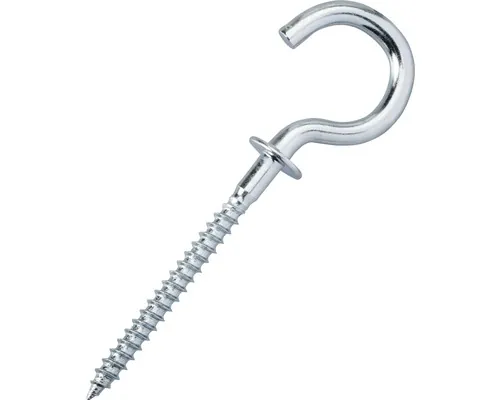 Șuruburi pentru lemn cu cârlig Dresselhaus 3,5x68 mm oțel zincat, cu guler de oprire/mascare, 100 bucăți pac
