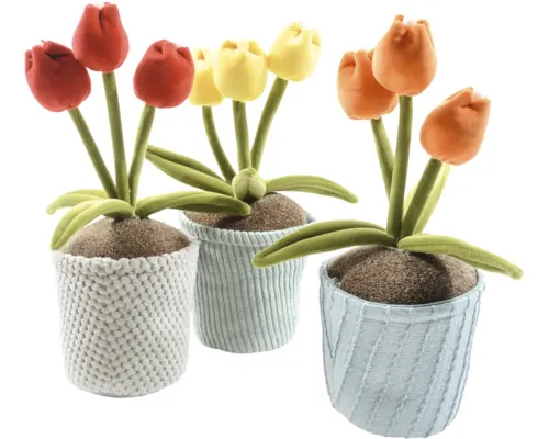 Opritor ușă lalele în ghiveci 33x13 cm, diverse modele și culori buc