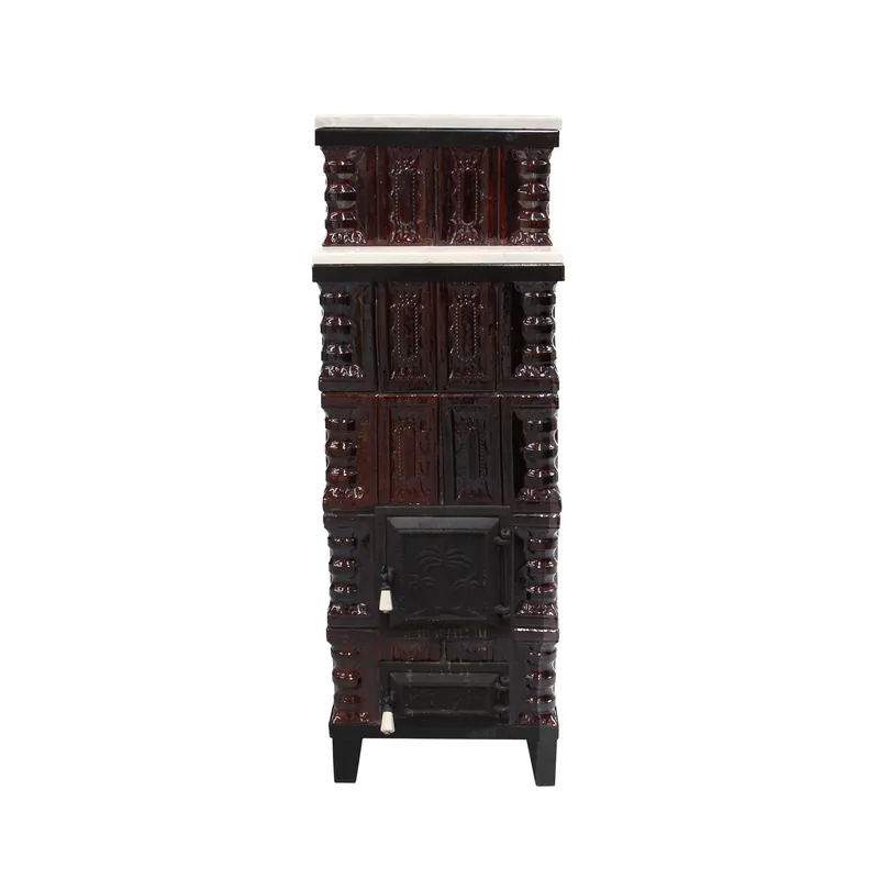 Soba teracota pe lemne, cu marmura, Aba, 1320 x 465 x 465 mm buc