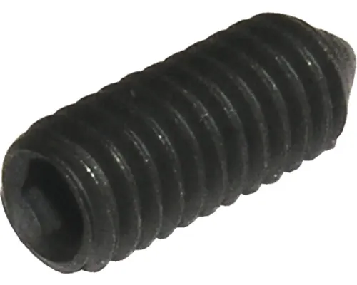 Știft filetat cu vârf ascuțit și hexagon interior Dresselhaus 5x6 mm DIN914 oțel netratat pac