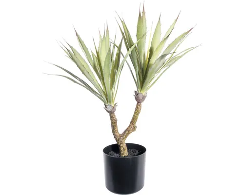 Plantă artificială Agavă în ghiveci H 60 cm verde buc