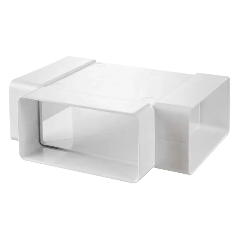 Conector tip T, pentru canal plat, Vents 737, PVC, 120 x 60 mm buc