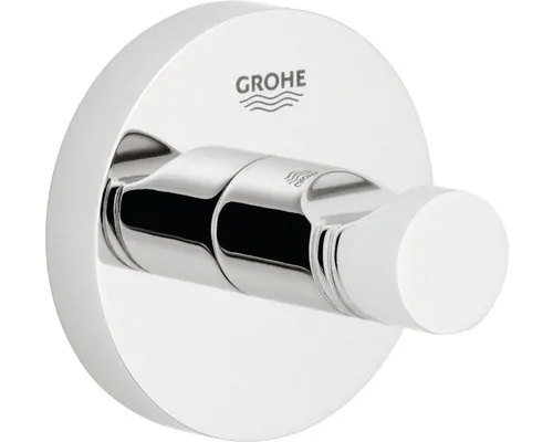 Cuier baie Grohe Essentials, 1 agățătoare, montaj pe perete, crom buc