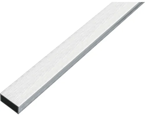 Țeavă aluminiu rectangulară Alberts 20x10x1 mm, lungime 1m, nuanță oțel inoxidabil buc