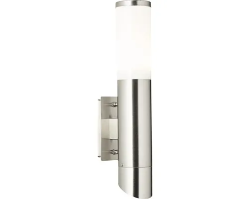 Aplică exterior sus/jos Lalumi Ellary E27 max. 1x5W & GU10 max. 1x5W IP44, oțel inoxidabil buc