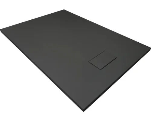 Cădiță de duș dreptunghiulară slim SMC 100x80 cm negru buc
