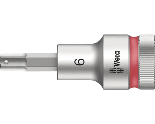 Cap cheie tubulară Wera 8740 C HF Hex-Plus 6x60mm, din oțel crom-vanadiu buc