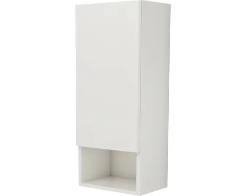 Dulap baie suspendat 30x72 cm PAL alb lucios 1 ușă buc