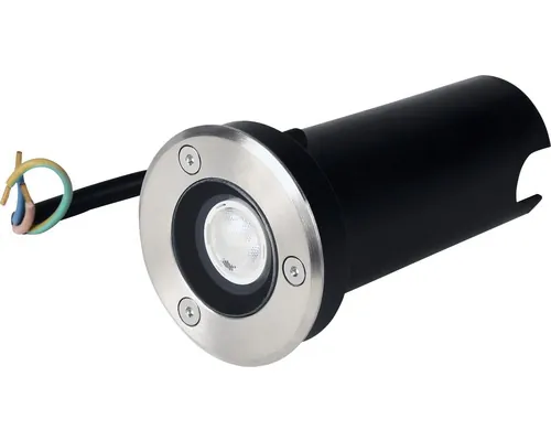 Spot LED încastrat Mon 1W 68 lumeni Ø67 mm, pentru exterior IP67, negru/gri buc