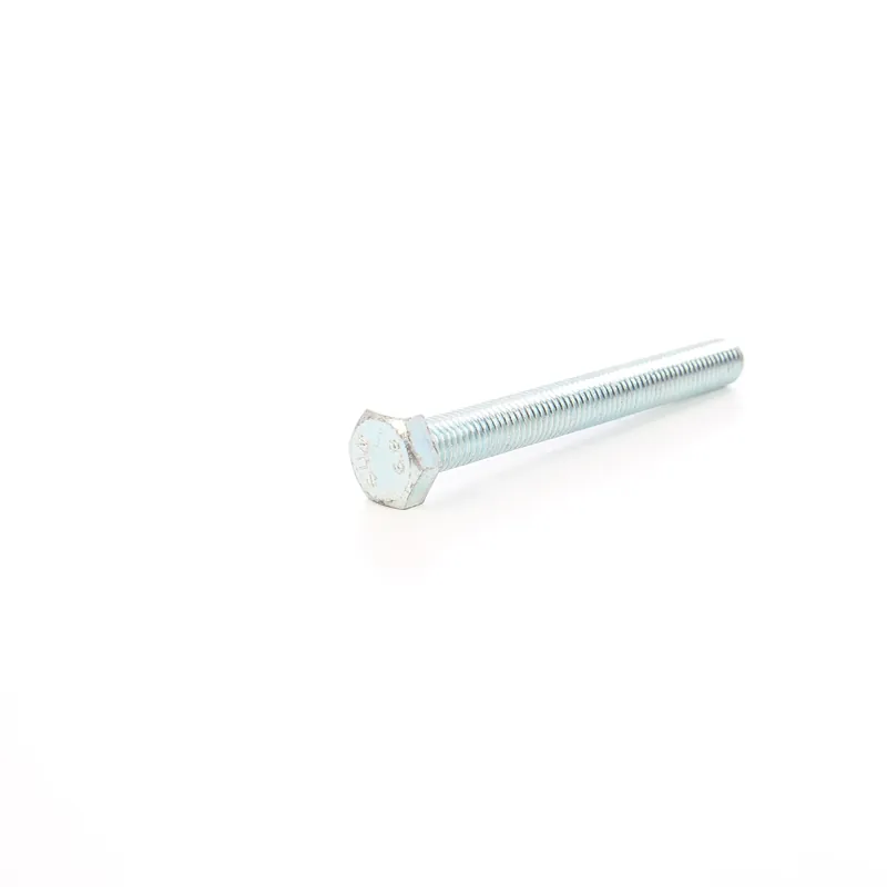 Surub cu cap hexagonal, filetat complet, otel, zincat alb, DIN933-6.8, M12 x 100 mm buc