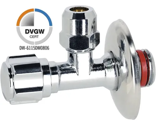 Robinet colțar veporit 1/2"x3/8" crom auto-etanșant buc