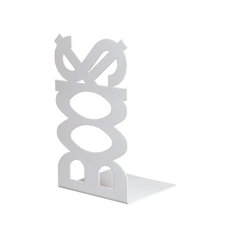 Suport pentru carti "BOOKS", alb, 120 x 110 x 210 mm