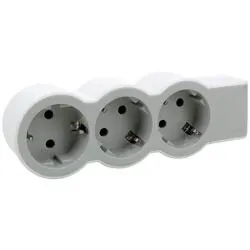 Bloc multipriza mobil standard 3x2p+t alb-gri 694573