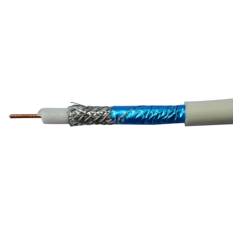 Cablu TV, coaxial, RG6/U triplu ecranat, otel cuprat m