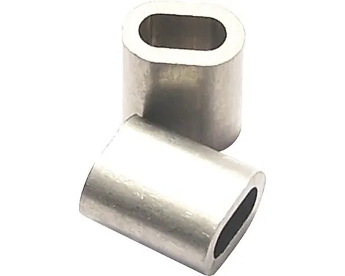 Cleme presare cablu metalic Pösamo Ø3x11 mm, aluminiu, pachet 5 bucăți