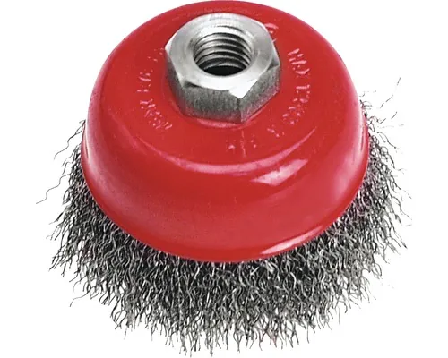 Perie sârmă cupă Verto Ø100mm, sârmă fină de oțel buc