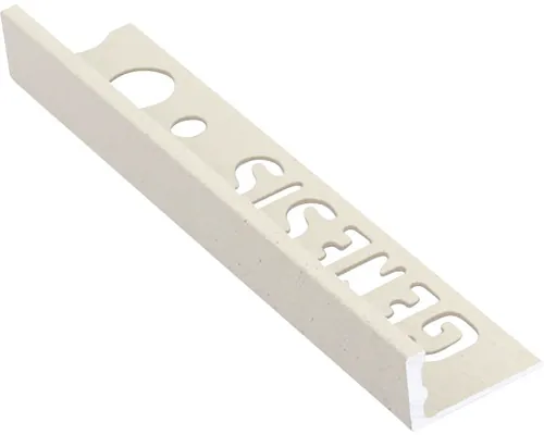 Baghetă dreaptă din aluminiu pentru muchii exterioare 12 mm 2,5 m sandstone ESA120.425 buc