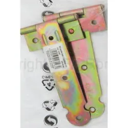 Balama poarta brat l114x59x1.5mm 2buc/set 33359 zincat galben