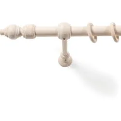 Galerie simpla lemn filigrano-a alb antic cu accesorii 28 mm/200 cm Sn Deco