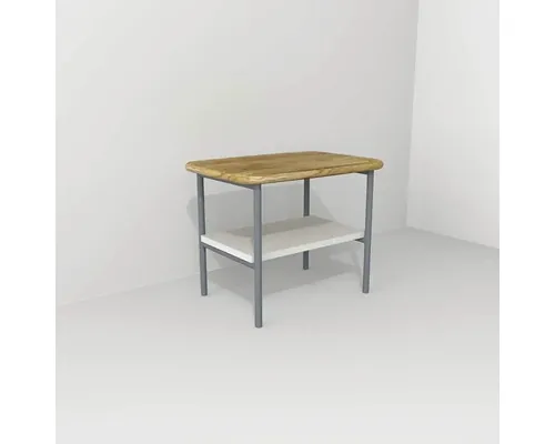 Scaun pentru baie Devo Oval 50x39,6x35 cmalb/stejar/gri buc