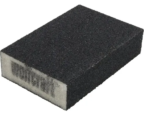 Burete de șlefuit Wolfcraft 100 x 25 x 67 mm, granulații 80 și 120 buc