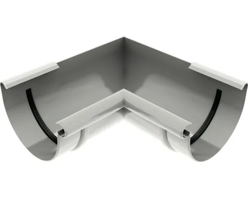 Colț exterior jgheab PRECIT PVC Ø 100 mm gri buc