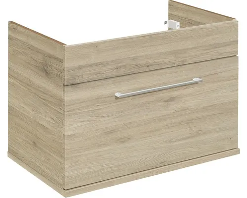 Dulap bază lavoar baie suspendat pelipal Offenbach 72 cm PAL stejar Sanremo 1 sertar buc