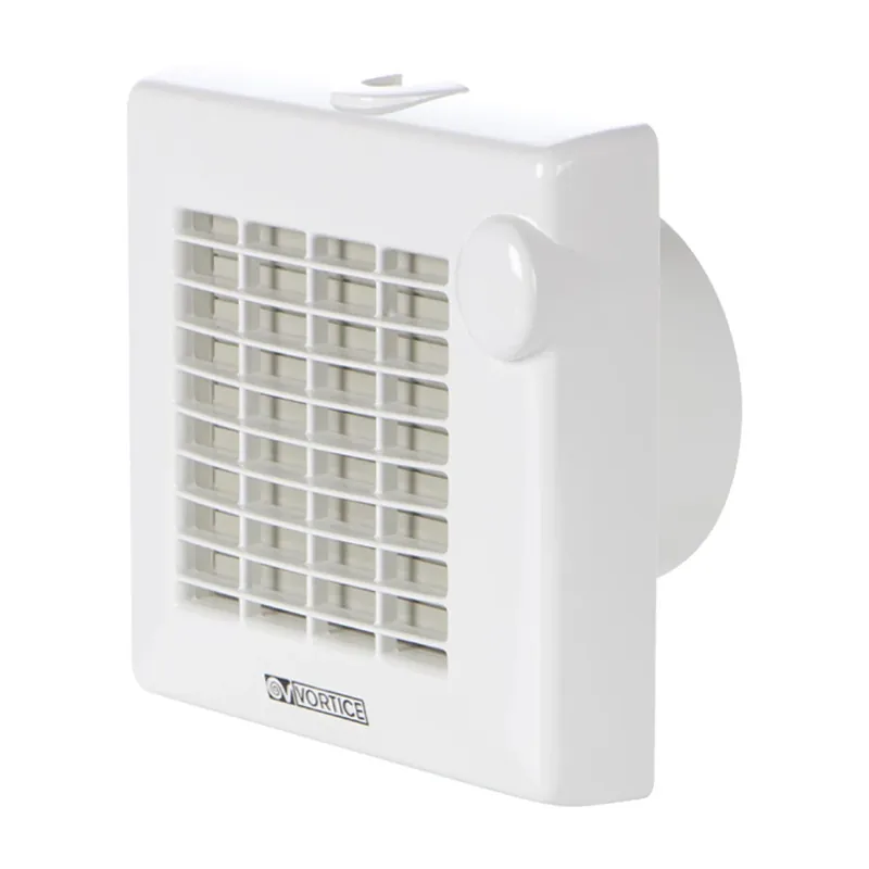 Ventilator baie, axial, Vortice Punto M 120/5" A 11321, cu jaluzele automate, plastic, IPX4, 20 W, 2100 RPM, 175 mc/h, D 120 mm buc