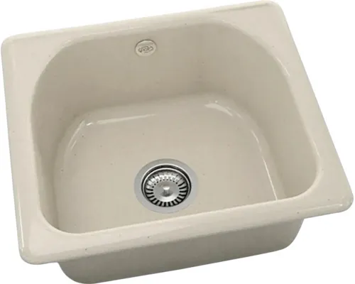Chiuvetă bucătărie granixit 1 cuvă FAT Sunny Bay 207 51x46x21 cm fără picurător bej nuanțat buc