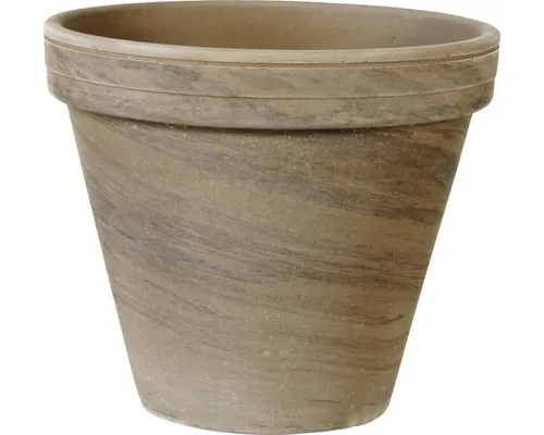 Ghiveci Spang standard, argilă, Ø 18 h 15 cm, bazalt buc