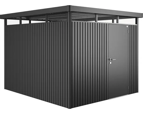 Magazie grădină Biohort HighLine H5 metal ușă standard 275x315 cm gri închis metalizat buc