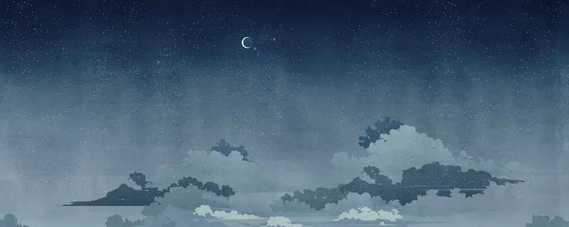 NOTTURNO BLU FOTOTAPET