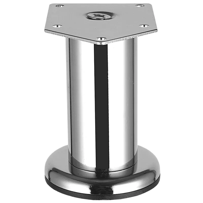 Picior rotund mobila CL003, cromat, diametru 42 mm, lungime 80 mm