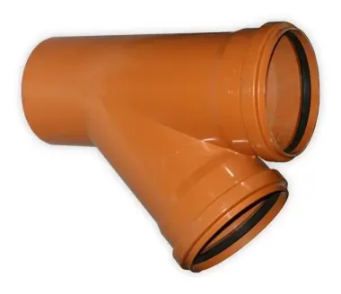Ramificatie canalizare PVC diametru 125x125mmx45gr, 10220011