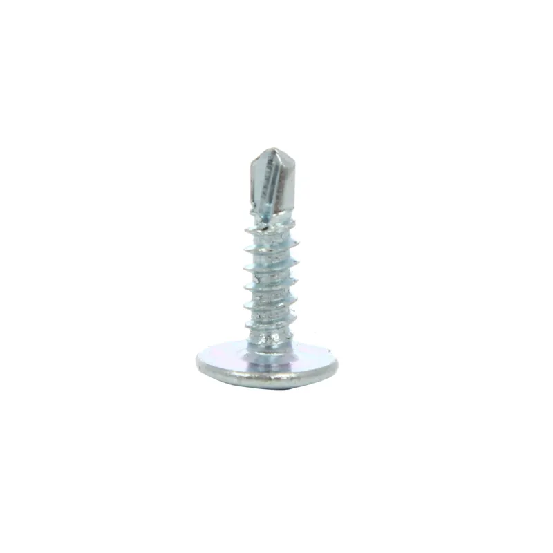 Surub autoforant, cu cap plat cu saiba, otel, zincat alb, 4.2 x 16 mm buc