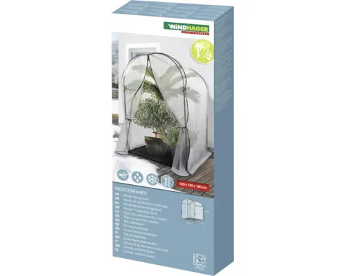 Cort protecție iarnă plante Windhager Mediterraneo 120x120x180 cm buc