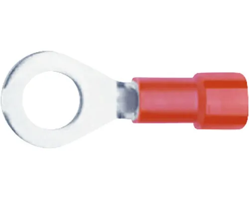 Papuci izolați Starke 0,5-1,5 mm² cu inel M6, 50 bucăți, culoare roșie pac