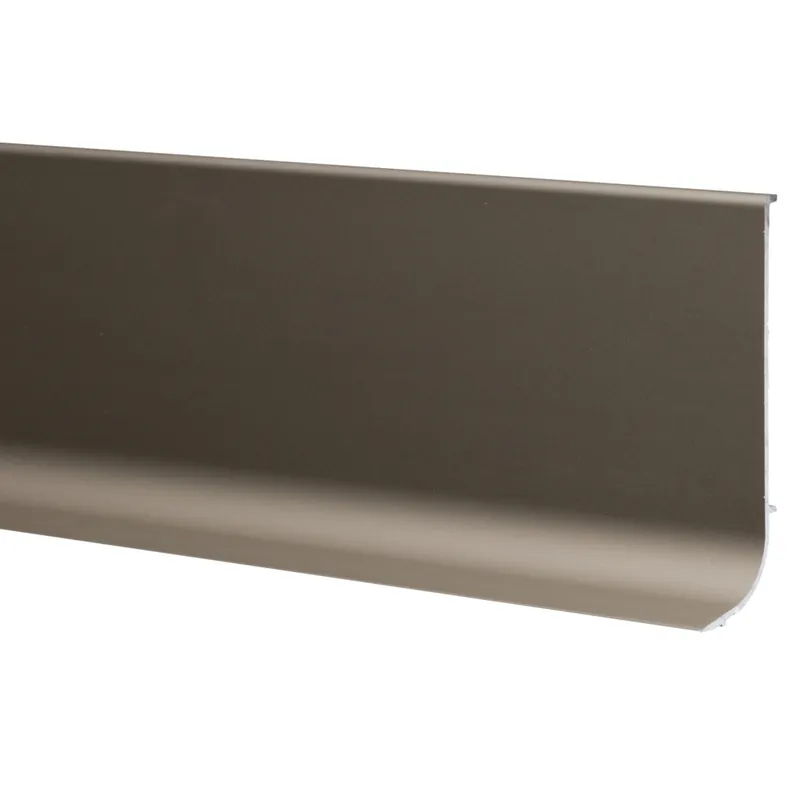 Plinta parchet, aluminiu, nuanta sampanie, 3000 mm