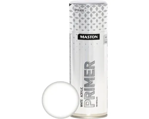 Grund acrilic spray Maston Acrylic Primer alb 400 ml buc
