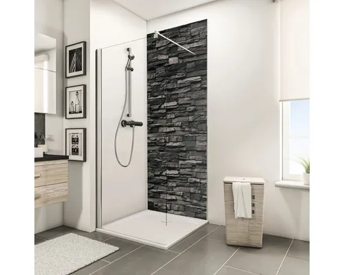 Panou baie Decodesign, 1000x2100 mm, decor piatră decorativă buc