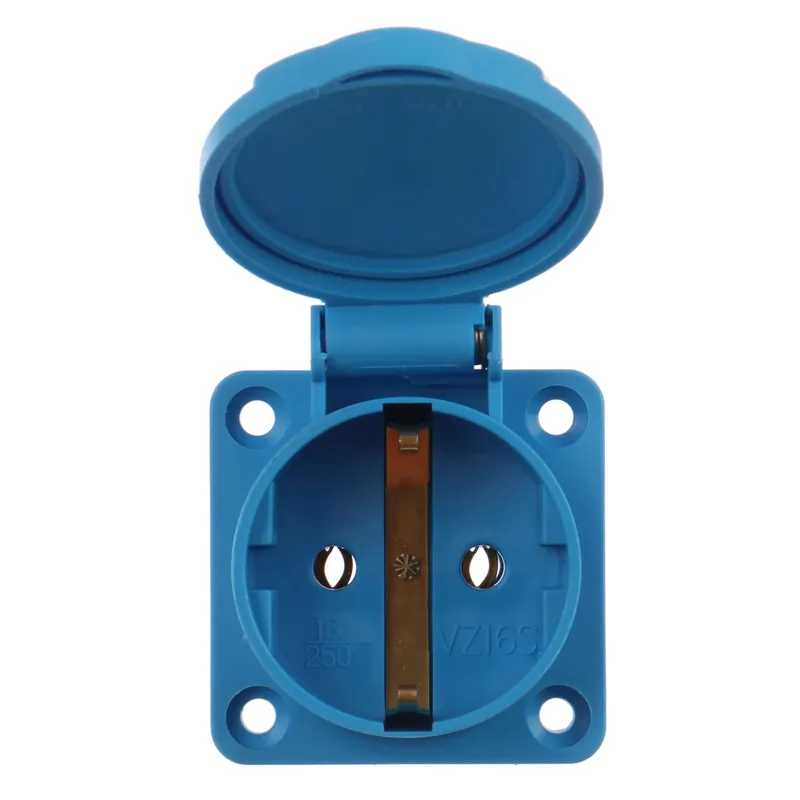 Priza industriala monofazica Sez 34-370, schuko, incastrat, 2P, 16 A, 230 V, IP54 buc